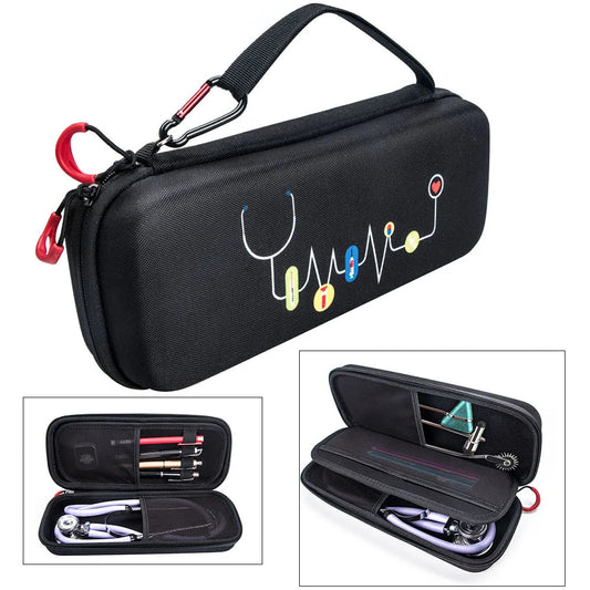 Medical Supplies & Equipment Double Layer Hard EVA Portable Stethoscope Carrying Storage (STORAGE CASE ONLY)
