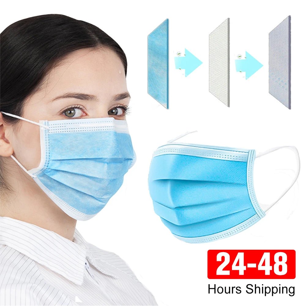 Medical Supplies Equipment Mask Face Masks 3-layer Disposable, Anti-Dust, Protective&nbsp;