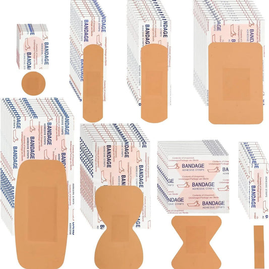 Medical Supplies & Equipment Waterproof Wound Plaster (100 Pieces) shown all types