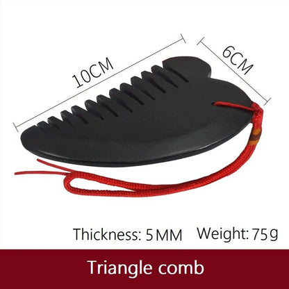 Massage Therapy Natural Jade Stone Comb Sizes