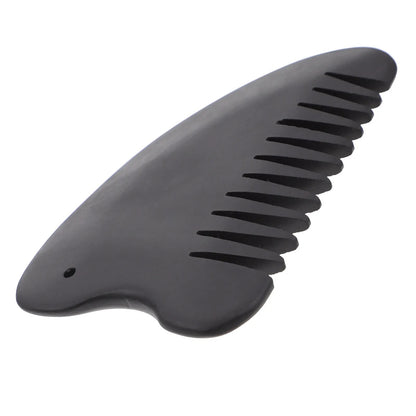 Massage Therapy Natural Jade Stone Comb