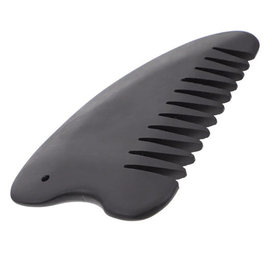 Massage Therapy Natural Jade Stone Comb