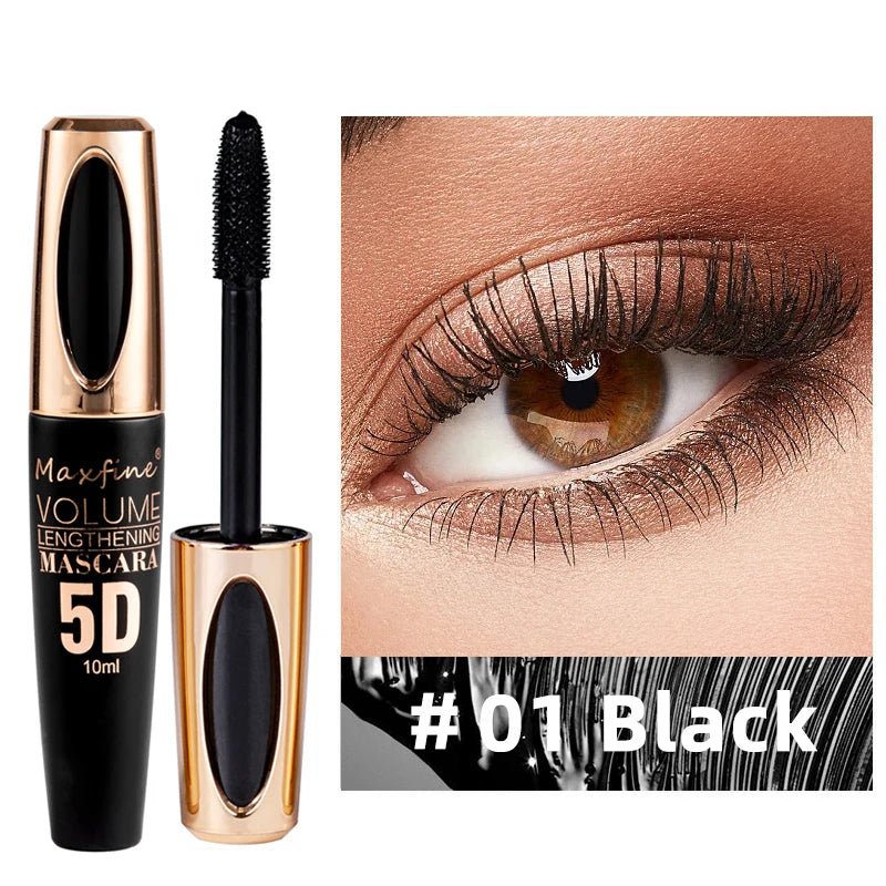 Personal Health Care 5D Silk Mascara with Big Eyes, Strong and Long-Lasting Black Colour and Length, Waterproof