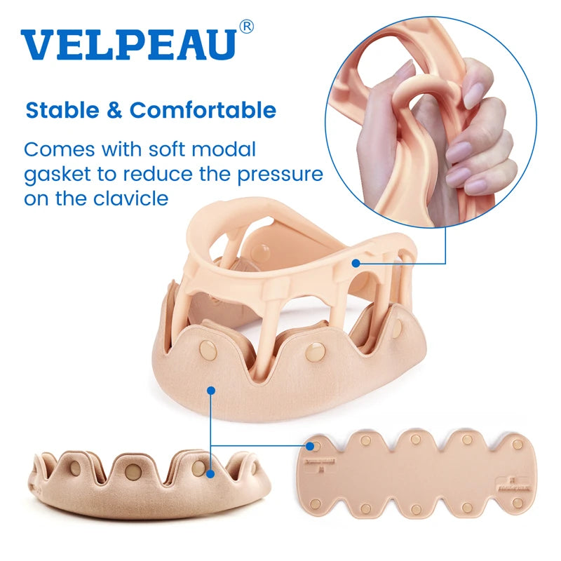 Personal Health Care Cervical Collar Neck Support Breathable Silicone details stable comfortable soft modal gasket shown picture