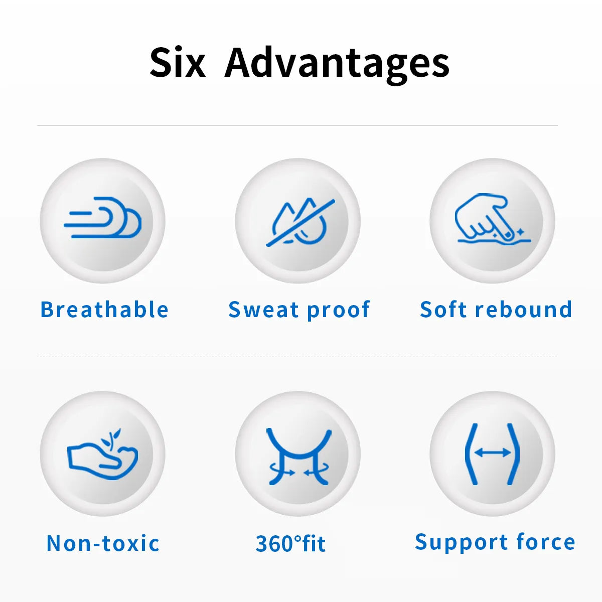 Personal Health Care Cervical Collar Neck Support Breathable Silicone Six Advantages Sweat proof Soft rebound non-toxic-support force 360 degrees fuit