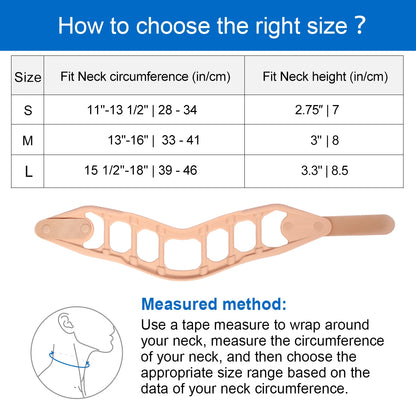 Personal Health Care Cervical Collar Neck Support Breathable Silicone Size