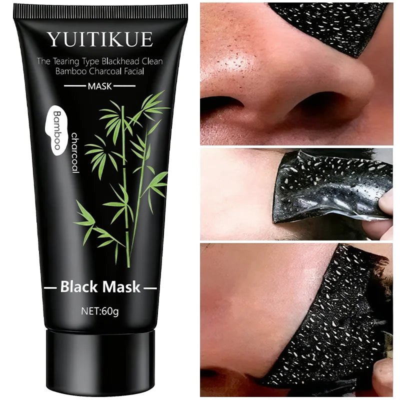 Personal Health Care Charcoal Black Mask  Bamboo 60 g - Tearing for Deep Clear Skin