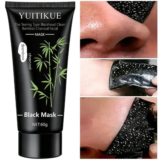 Personal Health Care Charcoal Black Mask  Bamboo 60 g - Tearing for Deep Clear Skin