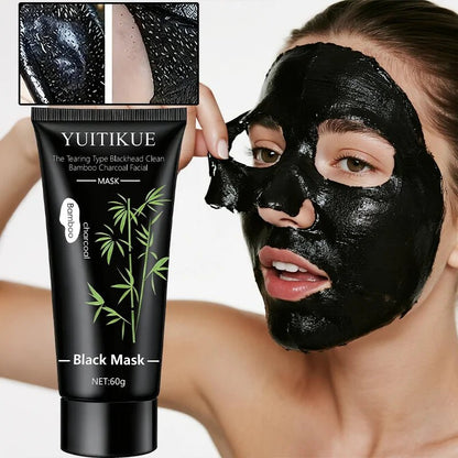 Personal Health Care Charcoal Black Mask  Bamboo 60 g - Tearing for Deep Clear Skin