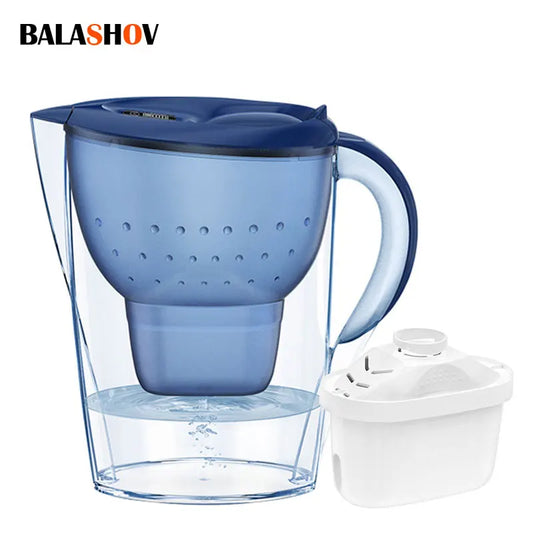 Personal Health Care Charcoal Filter Water Purifier with 3 Filter Device - Alkaline - Activated Carbon and Timer 3.5 L