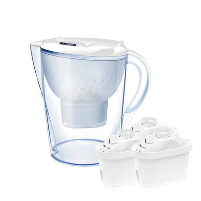 Personal Health Care Charcoal Filter Water Purifier with 3 Filter Device - Alkaline - Activated Carbon and Timer 3.5 L