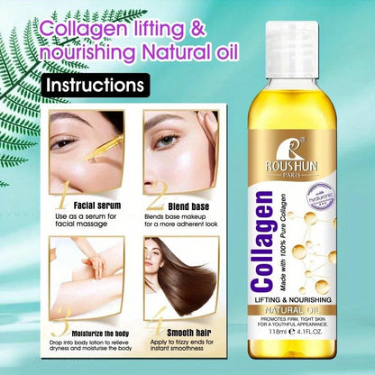 Personal Health Care Collagen Facial Essence Oil, Body Massage Oil, Nourishing Natural Body Oil, and Hair Care