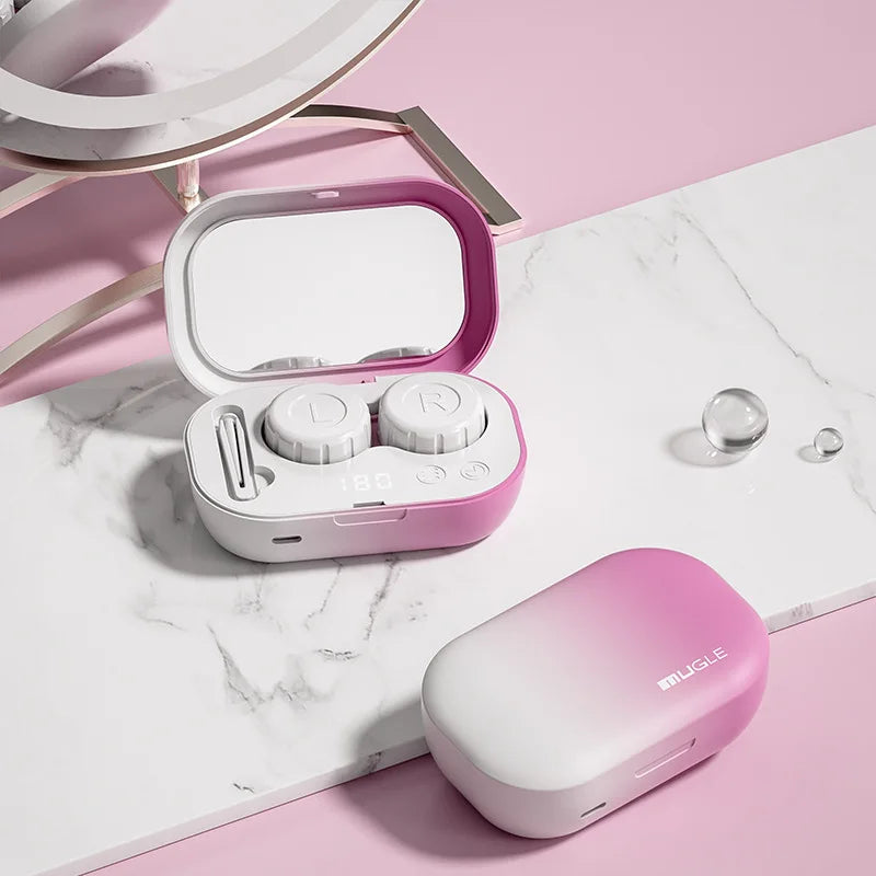 Personal Health Care Contact lens cleaner white pink colour box picture