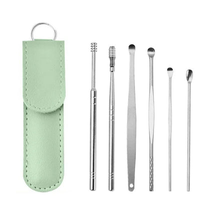 Personal Health Care Ear cleaner Ear Wax Pickers Stainless Steel (6 Pcs/set)