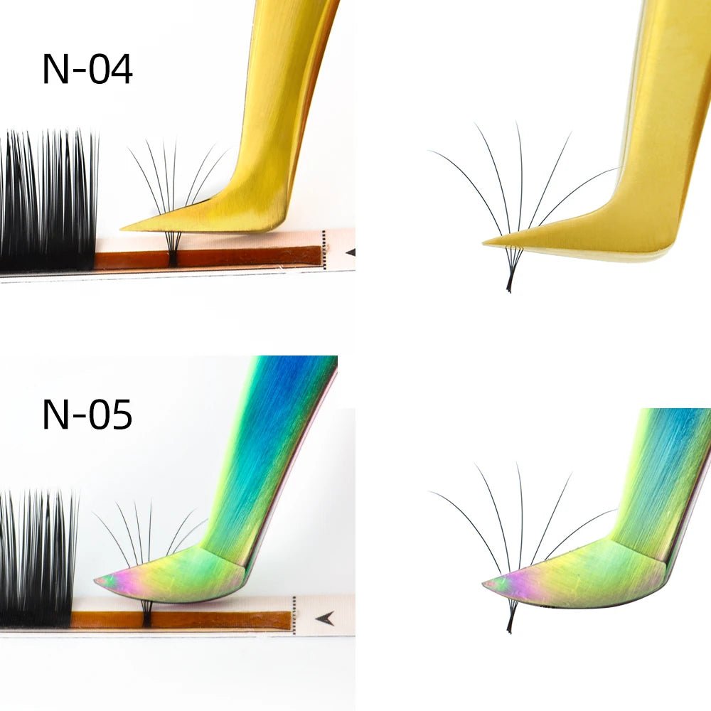 Personal Health Care Eyelash 3D Extension Tweezers - Stainless Steel - Accurate Clip
