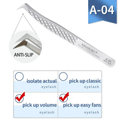 Personal Health Care Eyelash 3D Extension Tweezers - Stainless Steel - Accurate Clip