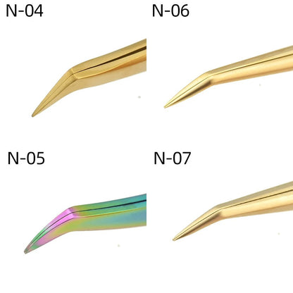 Personal Health Care Eyelash 3D Extension Tweezers - Stainless Steel - Accurate Clip