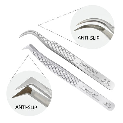 Personal Health Care Eyelash 3D Extension Tweezers - Stainless Steel - Accurate Clip