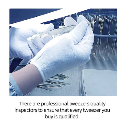 Personal Health Care Eyelash 3D Extension Tweezers - Stainless Steel - Accurate Clip
