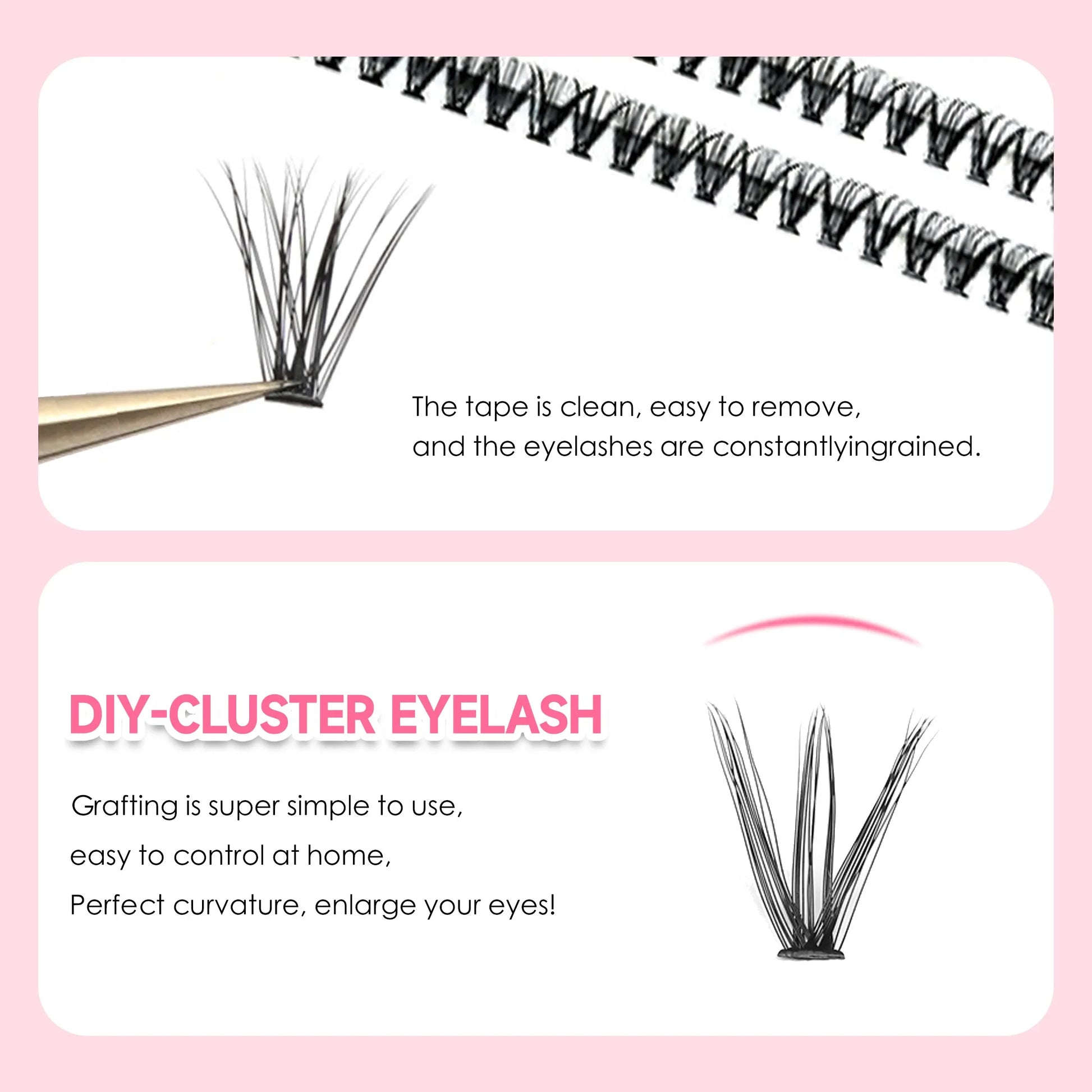 Personal Health Care Eyelash Extension Kit - Eyelash Clusters (200 Pieces)
