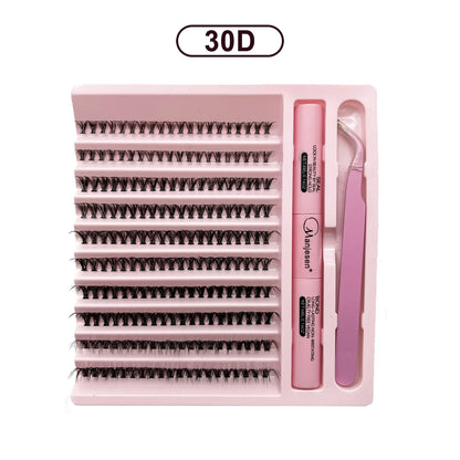 Personal Health Care Eyelash Extension Kit - Eyelash Clusters (200 Pieces)