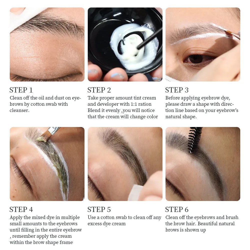 Personal Health Care Eyelash Eyebrow Tint Permanent Waterproof Kit