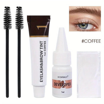 Personal Health Care Eyelash and Eyebrow Tinting Kit for Ladies