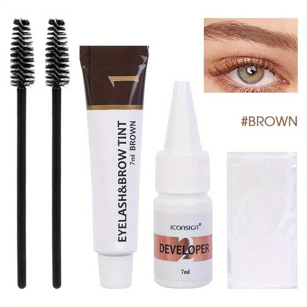 Personal Health Care Eyelash and Eyebrow Tinting Kit for Ladies