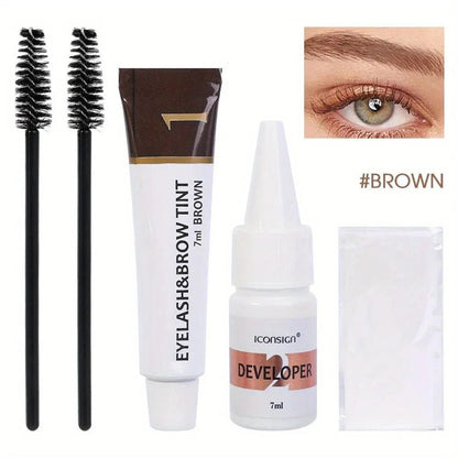 Personal Health Care Eyelash and Eyebrow Tinting Kit for Ladies