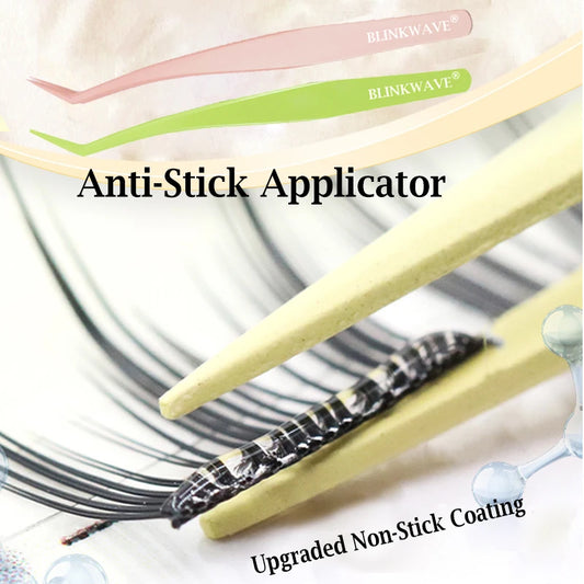 Personal Health Care Eyelashes Anti-Stick Applicator - Stainless Steel Tweezer