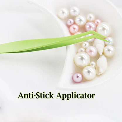 Personal Health Care Eyelashes Anti-Stick Applicator - Stainless Steel Tweezer