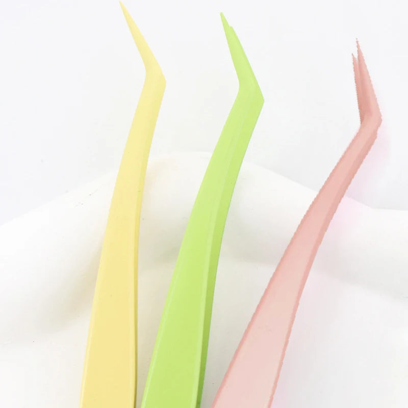 Personal Health Care Eyelashes Anti-Stick Applicator - Stainless Steel Tweezer