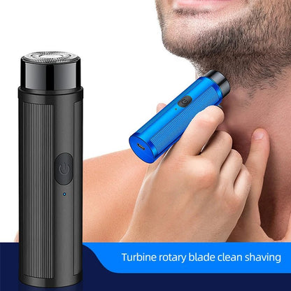 Personal Health Care Face Care Mini Electric Razor Shaver Rechargeable Unisex Blue Colour
