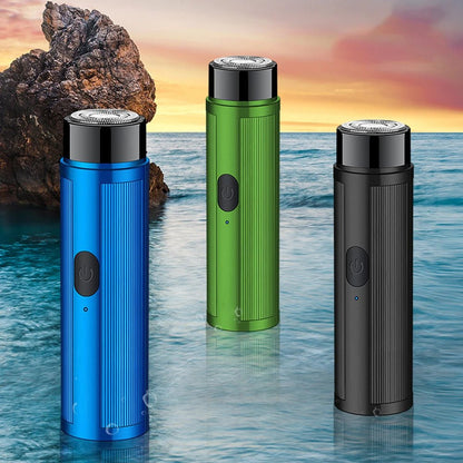 Personal Health Care Face Care Mini Electric Razor Shaver Rechargeable Unisex Blue Colour - Black Colour and Green Colour