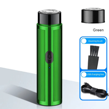 Personal Health Care Face Care Mini Electric Razor Shaver Rechargeable Unisex Green Colour