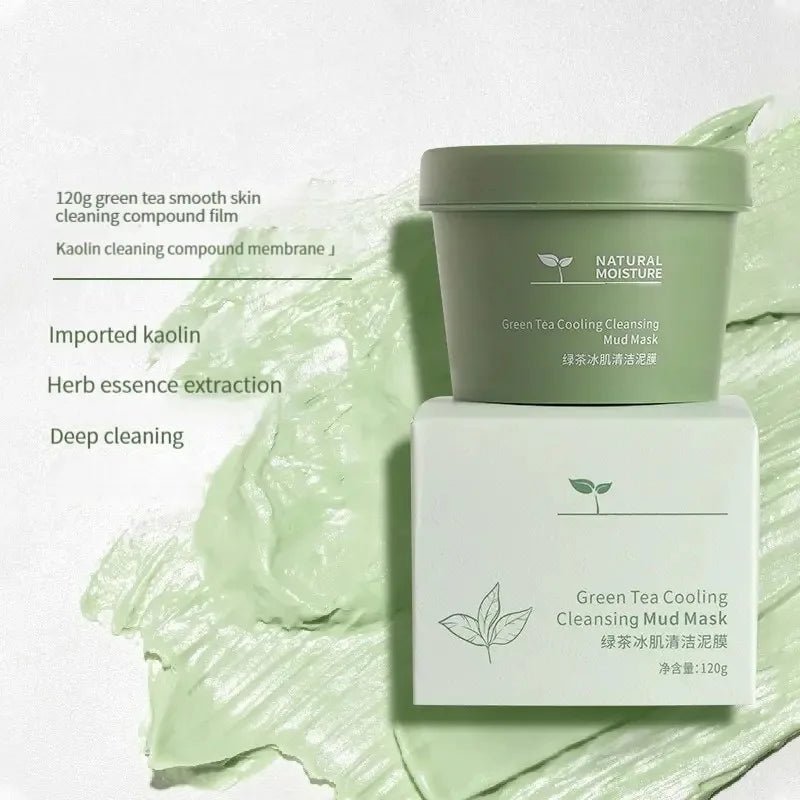 Personal Health Care Green Tea Ice Mud Mask Cleansing Moisturizing Oil Control (120 gr)