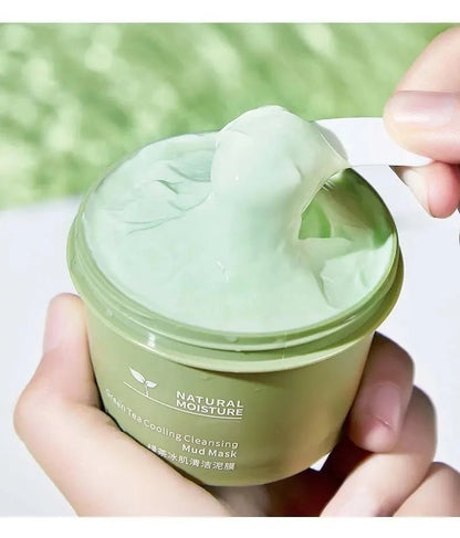 Personal Health Care Green Tea Ice Mud Mask Cleansing Moisturizing Oil Control (120 gr)