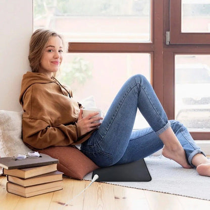 Personal Health Care Ground Carpet Therapy Woman sit on the carpet