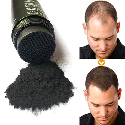 Personal Health Care Hair Building Fibres Hair Spray Treatment before and after treatment on man black hair