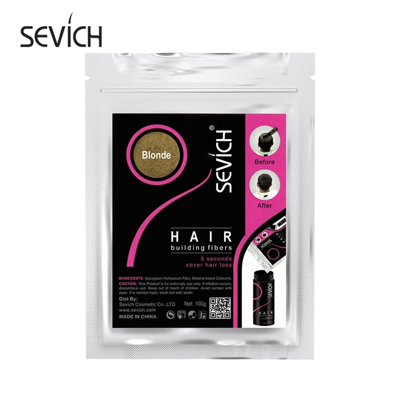 Wellness Hair Fibres Colours Keratin Hair Building Powder Blonde Colour Sachet