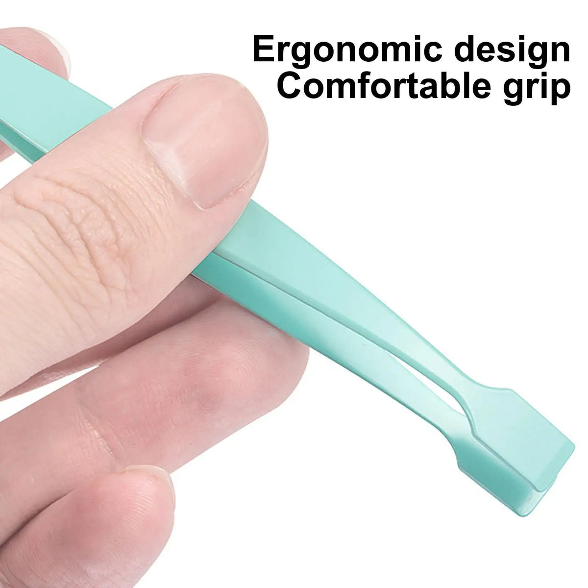 Personal Health Care Lower Eyelash Tweezers, Stainless Steel for Ladies