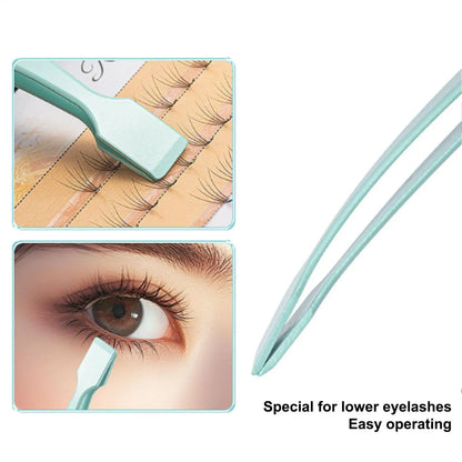 Personal Health Care Lower Eyelash Tweezers, Stainless Steel for Ladies