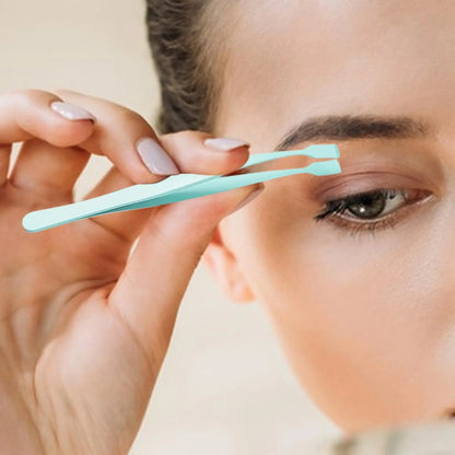 Personal Health Care Lower Eyelash Tweezers, Stainless Steel for Ladies