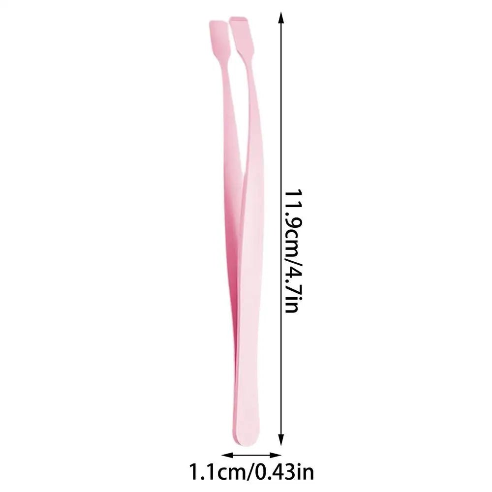 Personal Health Care Lower Eyelash Tweezers, Stainless Steel for Ladies