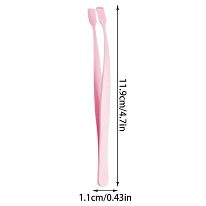 Personal Health Care Lower Eyelash Tweezers, Stainless Steel for Ladies