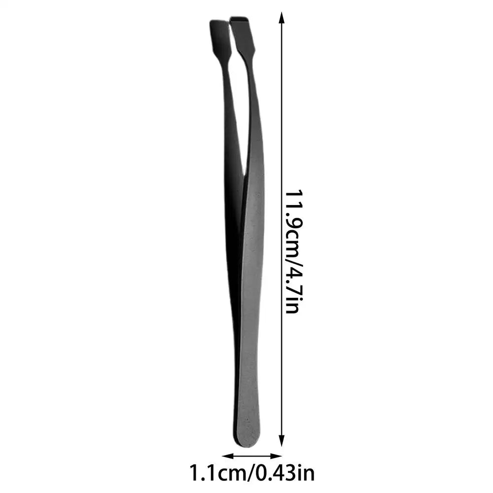 Personal Health Care Lower Eyelash Tweezers, Stainless Steel for Ladies