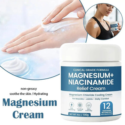 Personal Health Care Magnesium Niacinamide Relief Cream Topical for Joints, Legs, Feet