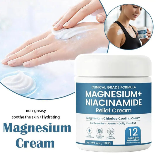 Personal Health Care Magnesium Niacinamide Relief Cream Topical for Joints, Legs, Feet