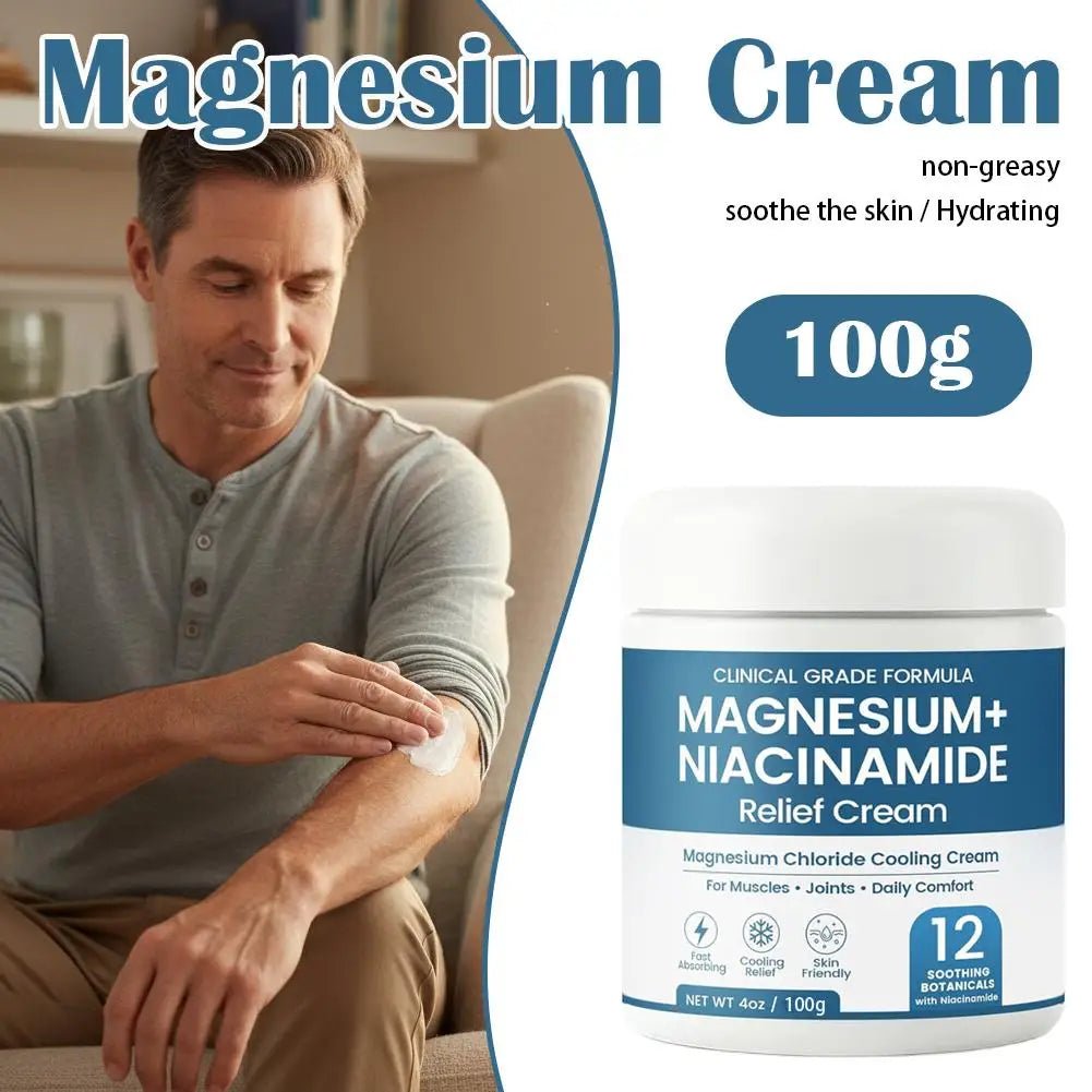 Personal Health Care Magnesium Niacinamide Relief Cream Topical for Joints, Legs, Feet