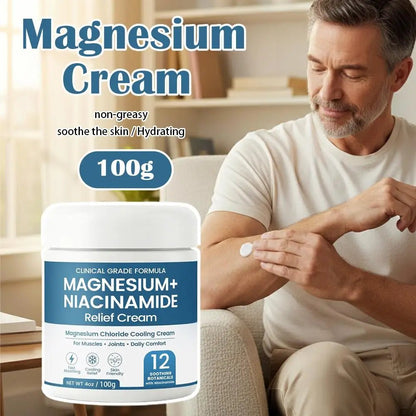Personal Health Care Magnesium Niacinamide Relief Cream Topical for Joints, Legs, Feet